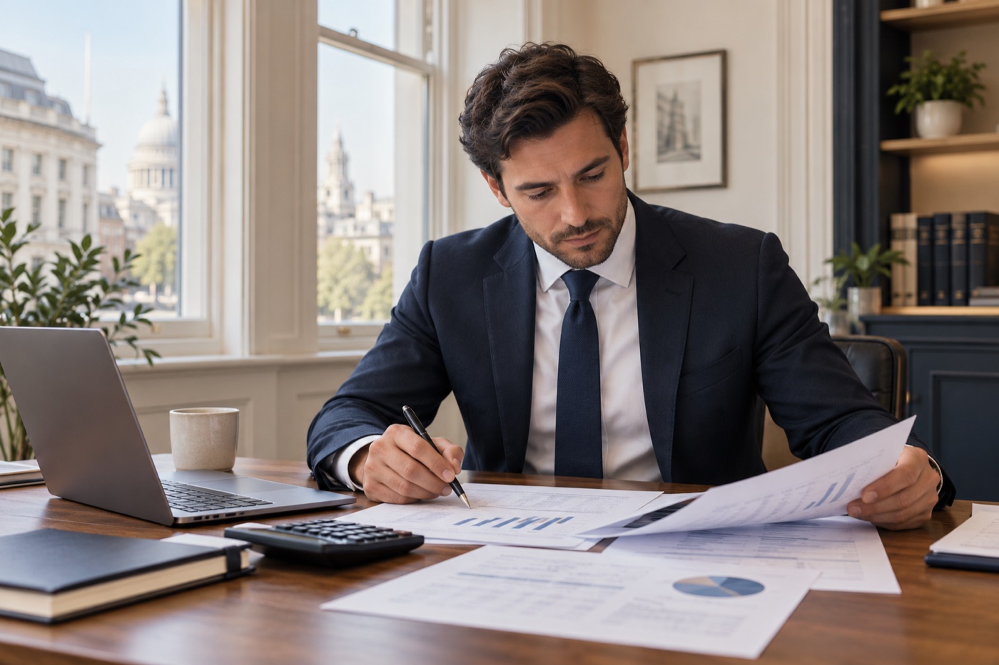 Corporation Tax returns — illustrative business photography